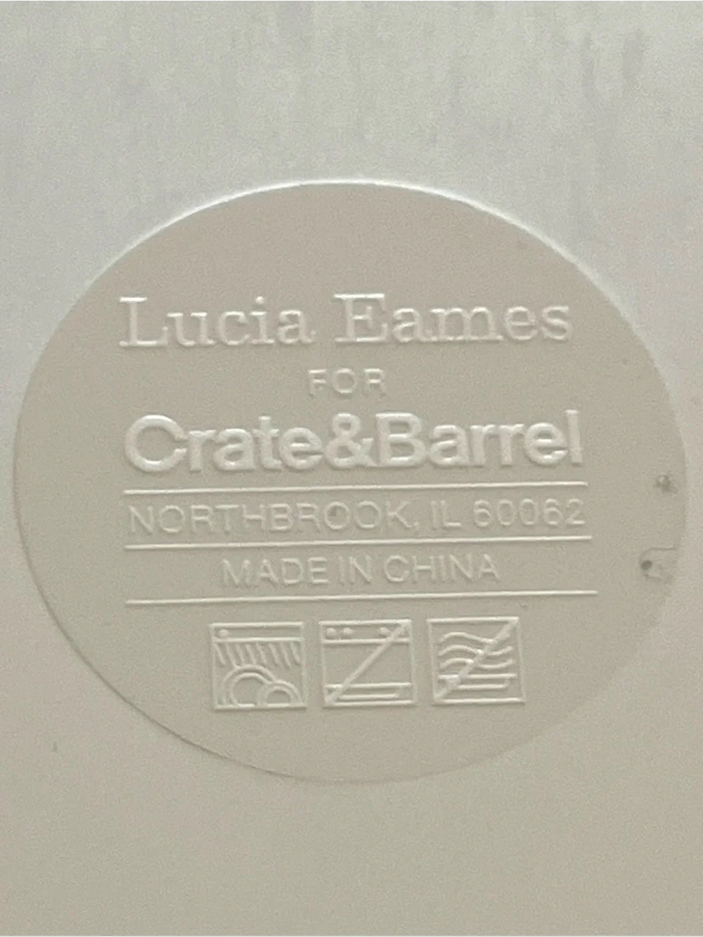 Crate & Barrel 4 Melamine Butterfly Salad Plates Lucia Eames Design 9” Modern